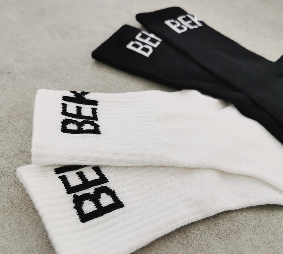Basic Socks 2pk - Black & white