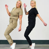 Soft cargo pant (m/belte) - Black