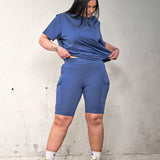 Oversized tee - Deep blue
