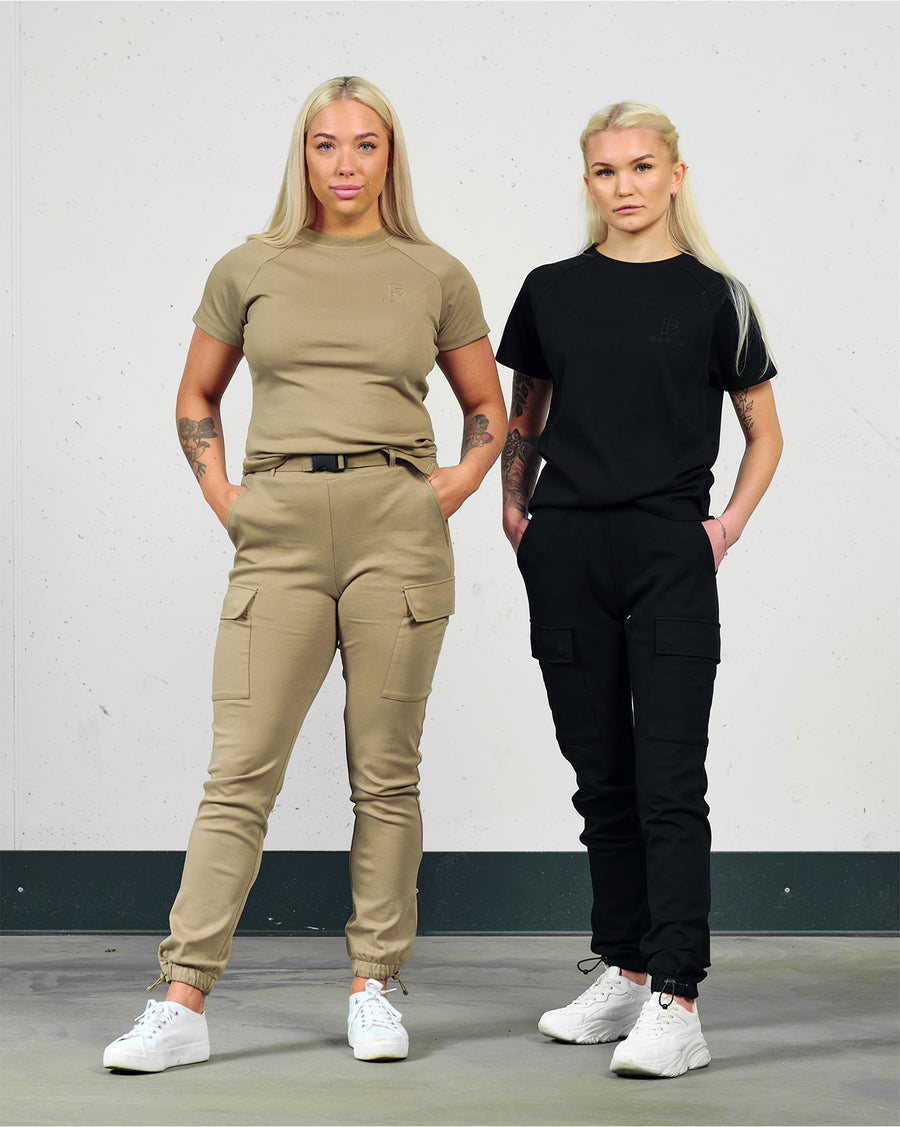 Soft cargo pant (m/belte) - Forest green