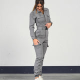 Soft jumpsuit (m/belte) - Gray