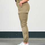 Soft cargo pant (m/belte) - Forest green