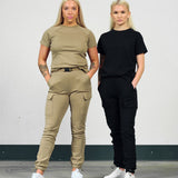 Soft cargo pant (m/belte) - Black