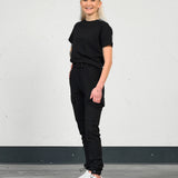 Soft cargo pant (m/belte) - Black
