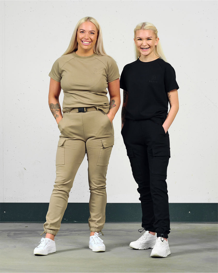 Soft cargo pant (m/belte) - Forest green