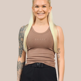 Rib tank top - Fairy walnut