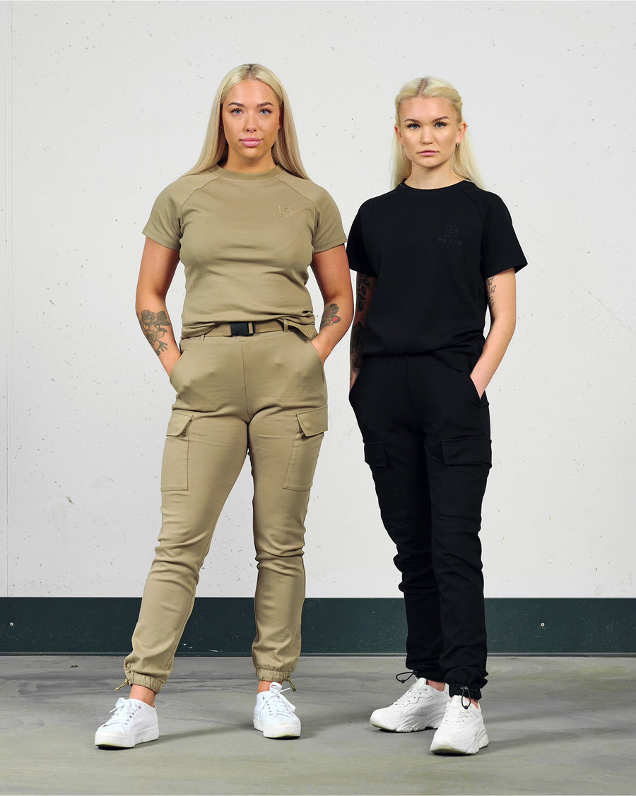 Soft cargo pant (m/belte) - Forest green