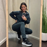 Highschool zip sweater - Dark night