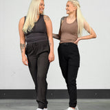 Rib tank top - Fairy walnut