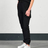 Soft cargo pant (m/belte) - Black