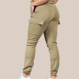 Soft cargo pant (m/belte) - Forest green