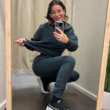 Highschool zip sweater - Dark night