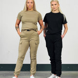 Soft cargo pant (m/belte) - Black