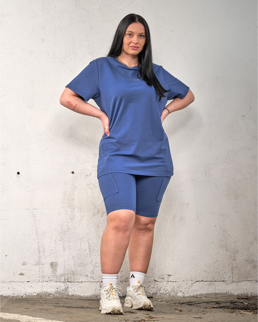 Oversized tee - Deep blue