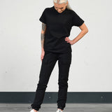 Soft cargo pant (m/belte) - Black