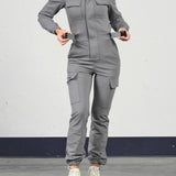 Soft jumpsuit (m/belte) - Gray