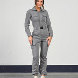 Soft jumpsuit (m/belte) - Gray