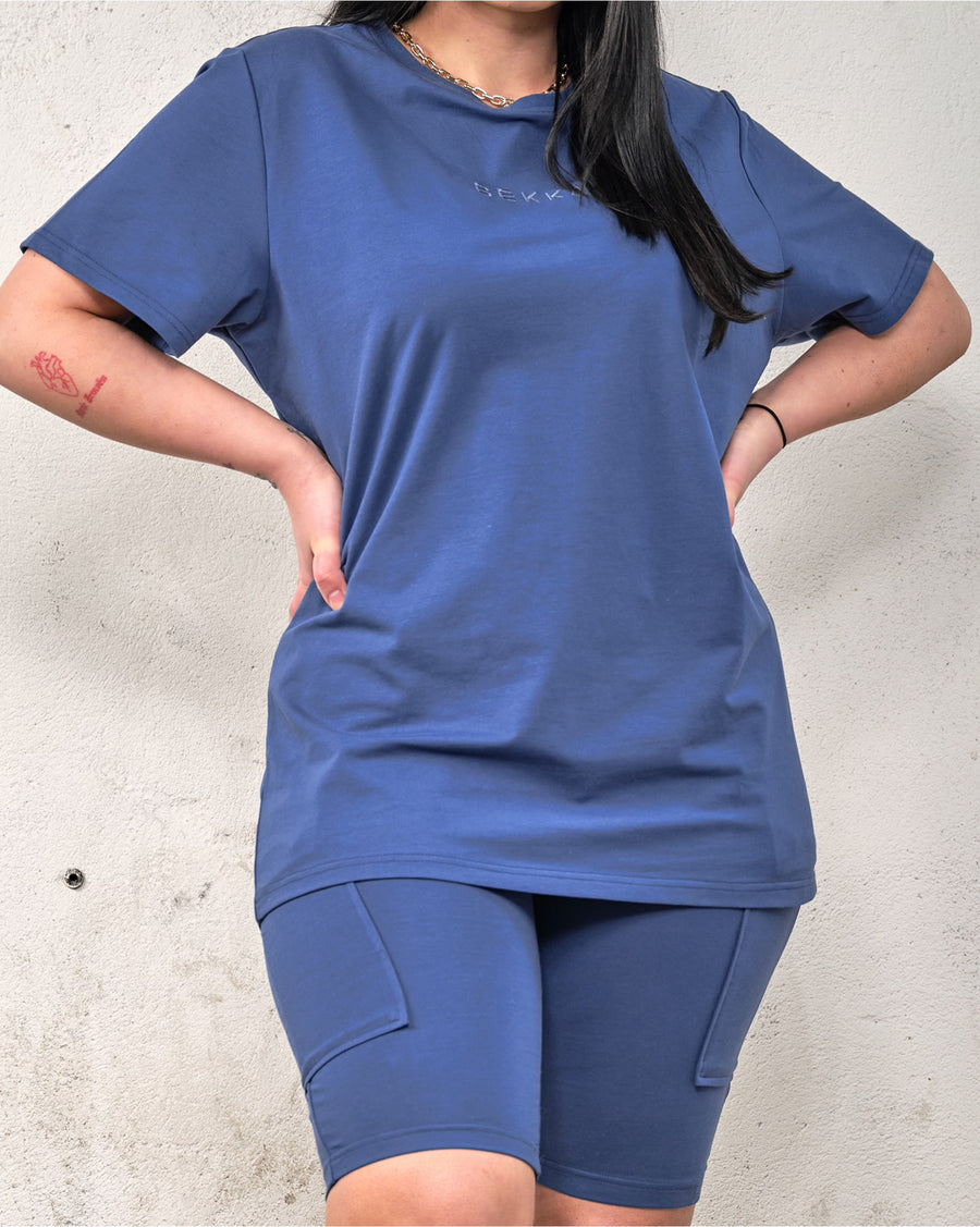 Oversized tee - Deep blue