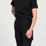 Soft cargo pant (m/belte) - Black