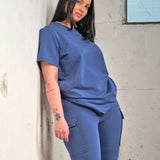 Oversized tee - Deep blue