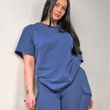Oversized tee - Deep blue