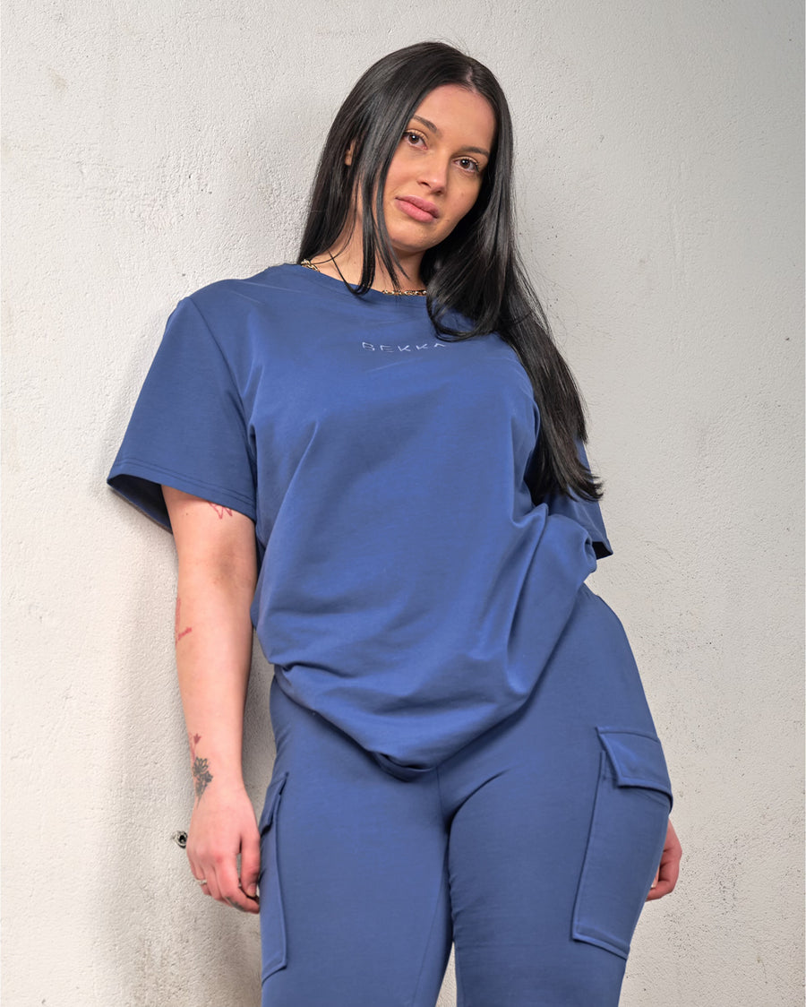 Oversized tee - Deep blue