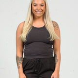 Rib tank top - Dark night