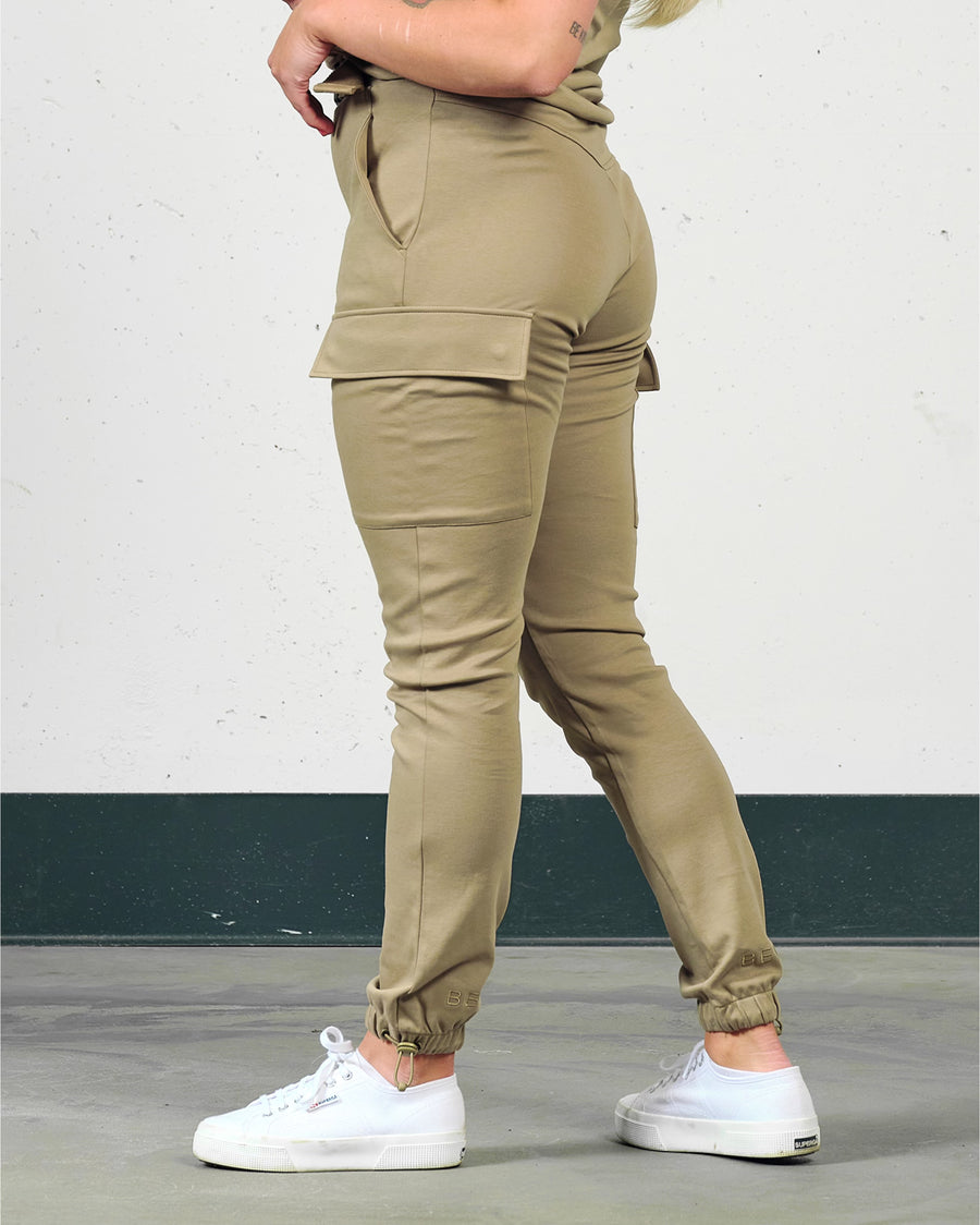 Soft cargo pant (m/belte) - Forest green