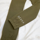 YOUNG Highschool zip sweater - Burnt olive