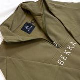 YOUNG Highschool zip sweater - Burnt olive
