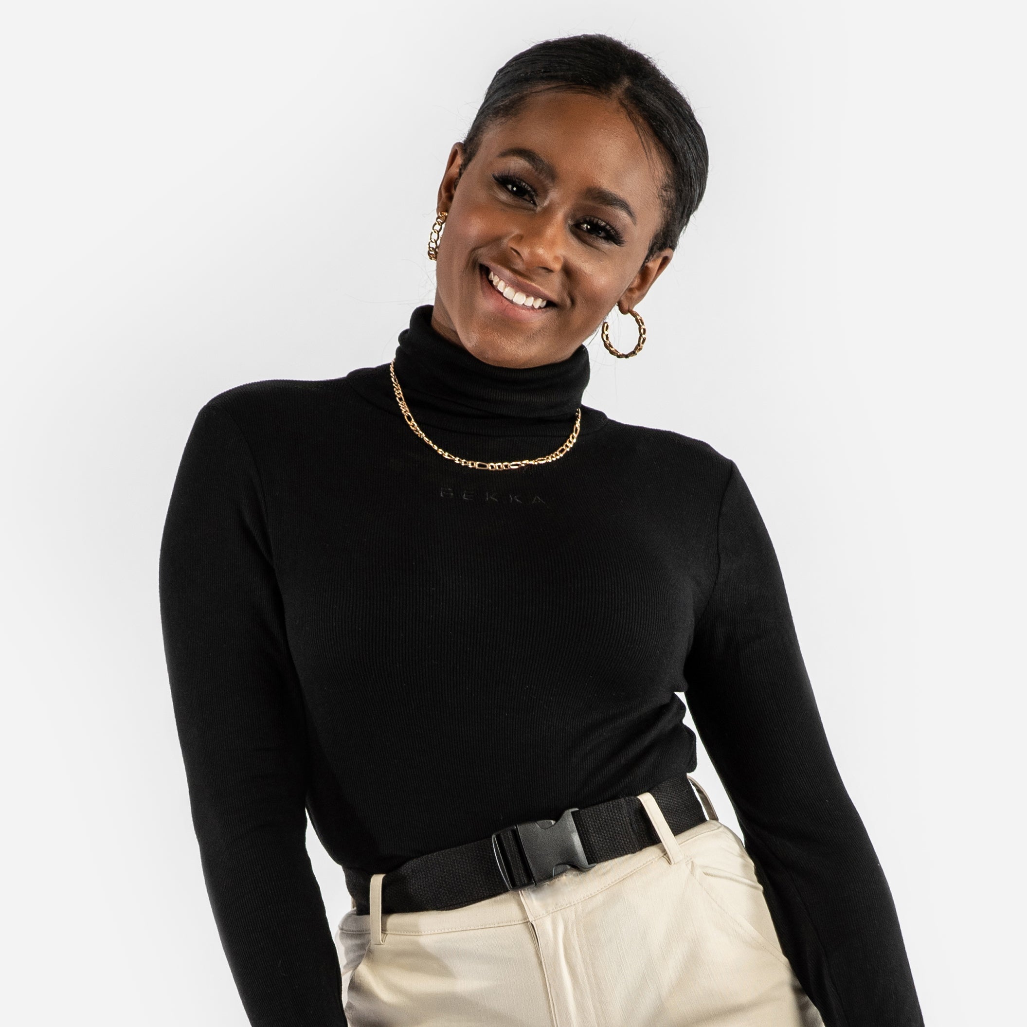 Turtleneck longsleeve - black (6278949896359)