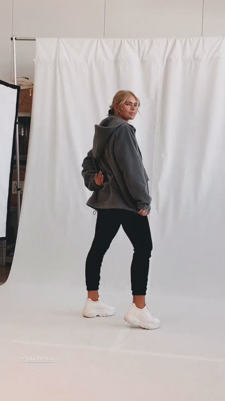 Fleece zip jacket - Gray