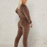 Soft velvet sweater - Faded brown