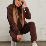 Jersey pant - Deep brown