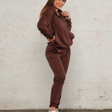 Jersey pant - Deep brown