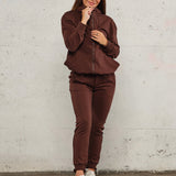 Jersey pant - Deep brown