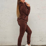 Jersey pant - Deep brown