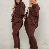 Jersey pant - Deep brown