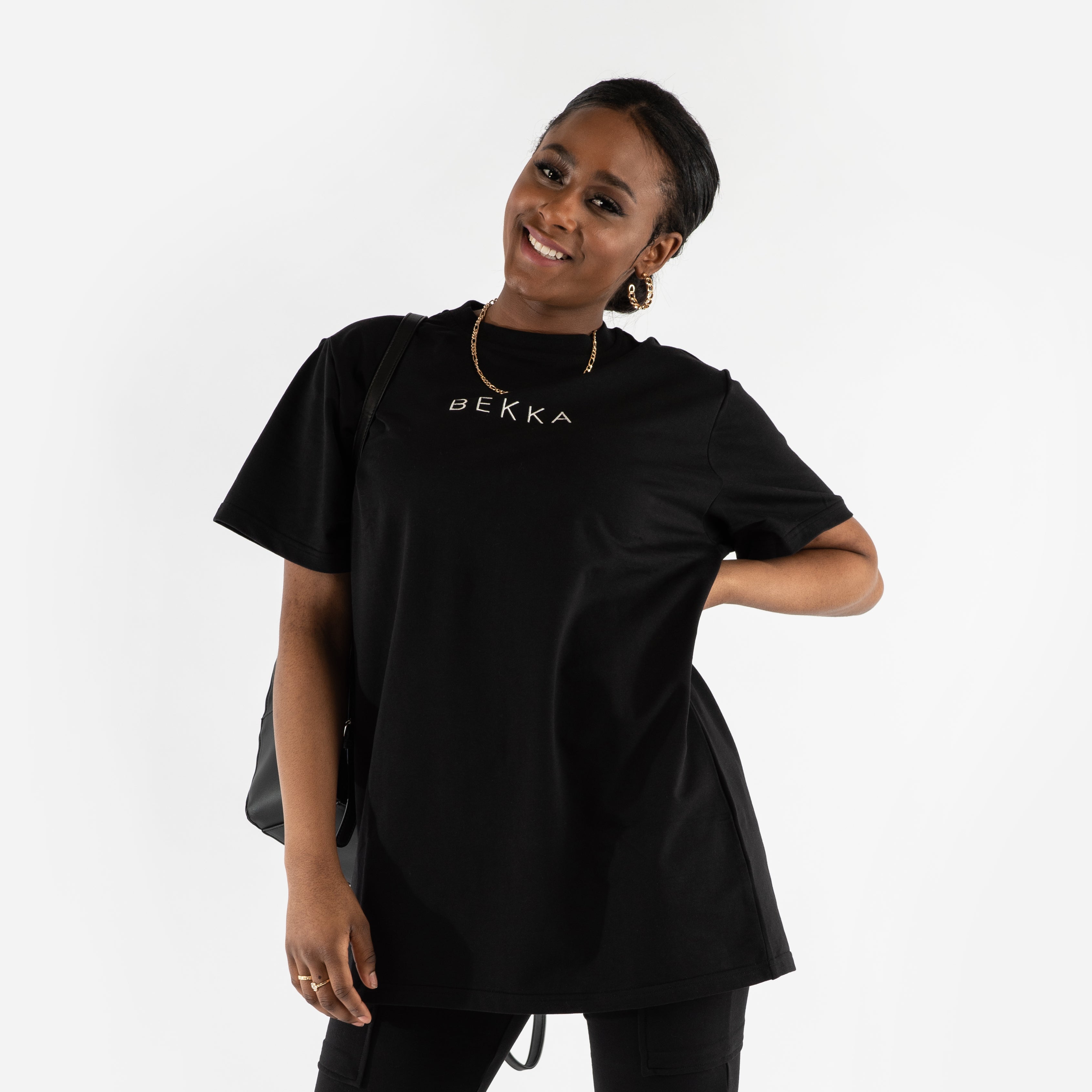 Oversized tee - black (6277121147047)