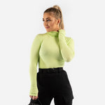 Turtleneck longsleeve - neon green (6277200019623)