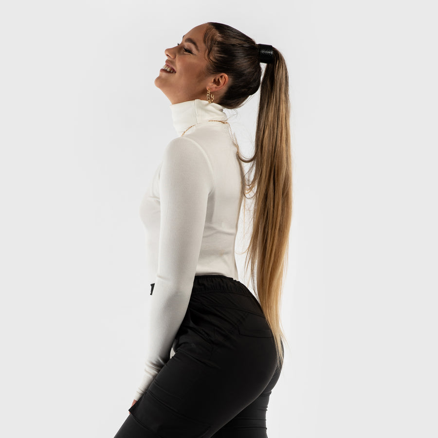 Turtleneck longsleeve - white (6278989840551)