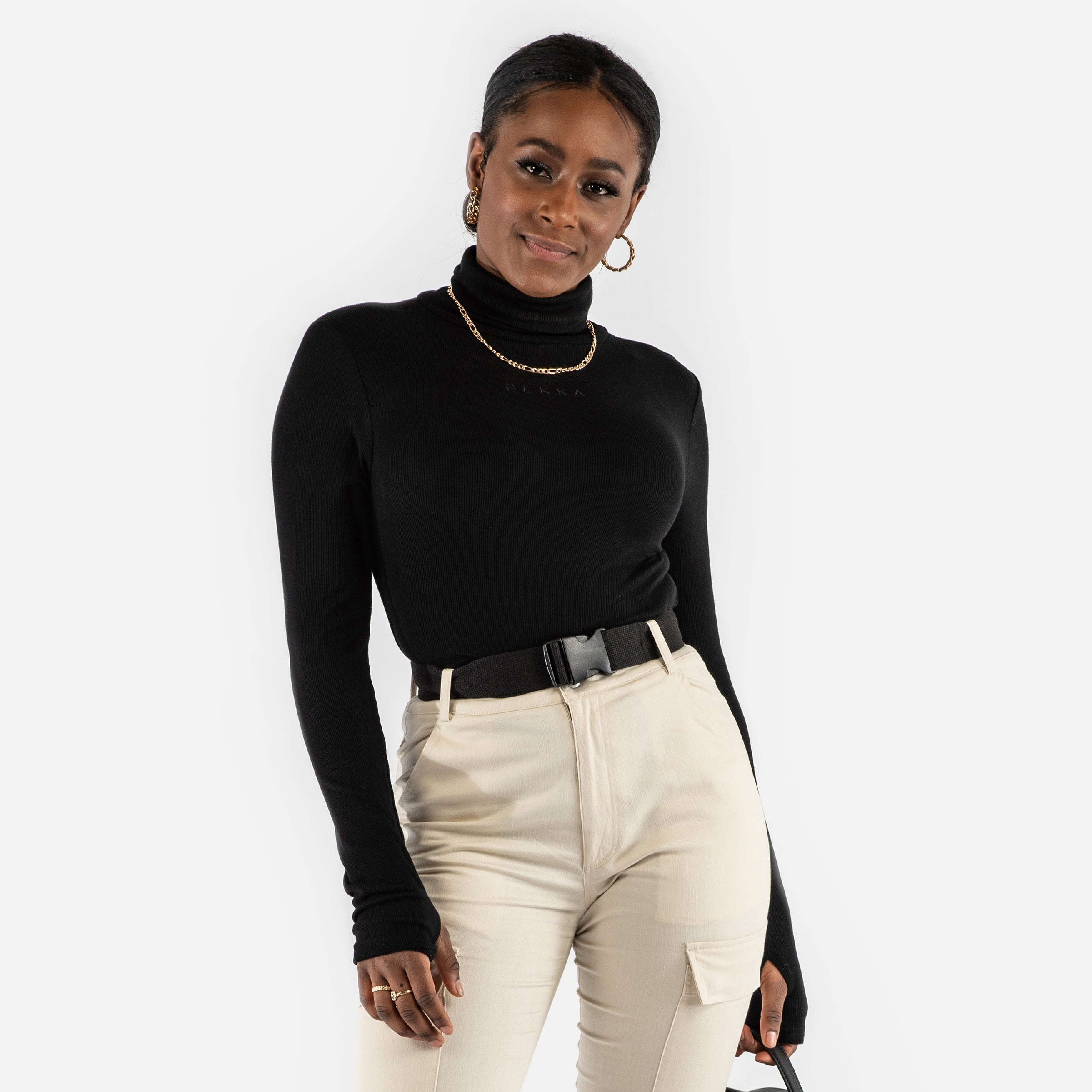 Turtleneck longsleeve - black (6278949896359)