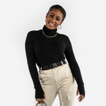 Turtleneck longsleeve - black (6278949896359)
