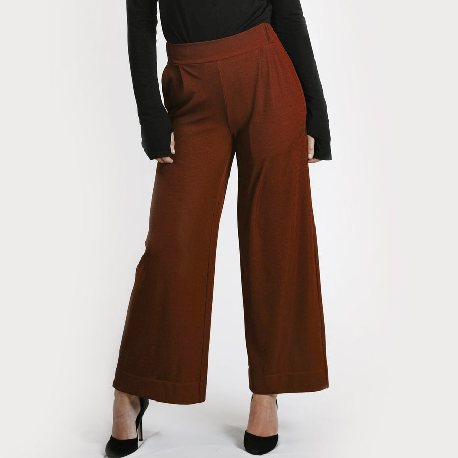 Widelegged pant - rusty red (6278609272999)