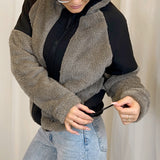 Teddy jacket - Burnt brown