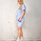 Oversized tee - Baby blue