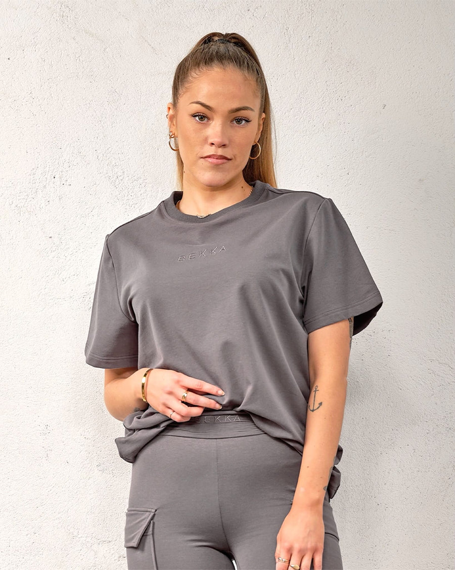 Oversized tee - Charcoal