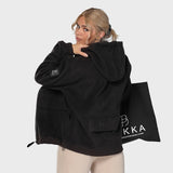 Fleece zip jacket - black (6292519616679)