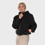 Fleece zip jacket - black (6292519616679)