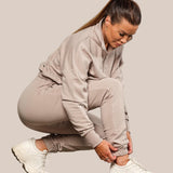 Highschool pant - Burnt sand (hvit logo)